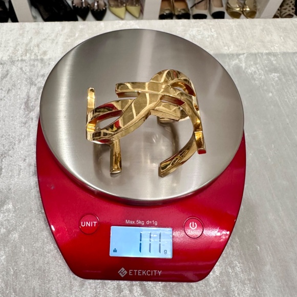 Saint Laurent YSL Monogram Gold Bracelet - Picture 14 of 14